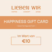 HAPPINESS GIFT CARD Geschenkgutschein