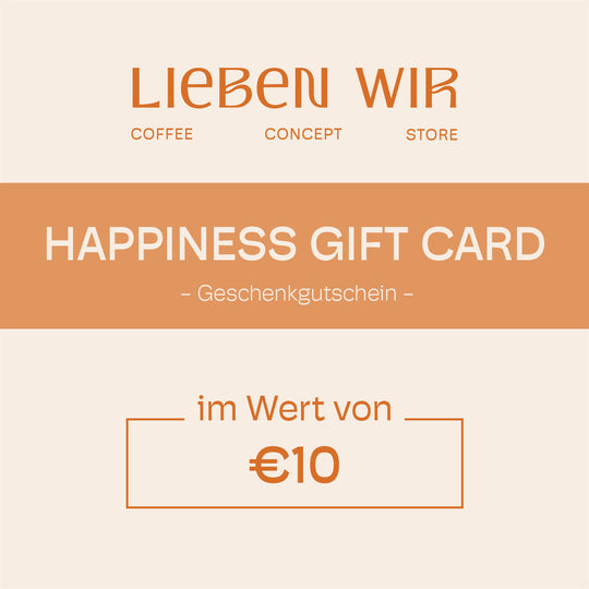 HAPPINESS GIFT CARD Geschenkgutschein